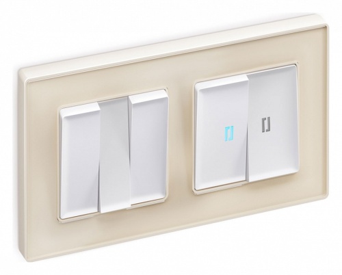 Выключатель проходной двухклавишный с подсветкой Ambrella Volt ALFA MA124040 в Нижнем Новгороде фото 4