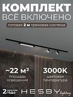Комплект трековый Hesby Lighting Skylite №14 HSBL_kompl_S014_NI2B3K в Нижнем Новгороде