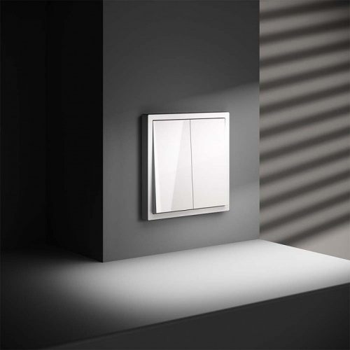 Переключатель перекрестный двухклавишный без рамки Voltum S70 VLS020501 в Нижнем Новгороде фото 4