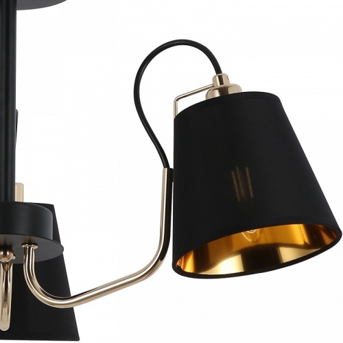 Люстра на штанге ILLUMICO  IL6120-3COU-79 BK GD в Нижнем Новгороде фото 3