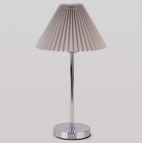 Настольная лампа декоративная Eurosvet Peony 01132/1 хром/серый в Сычевке