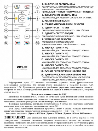 Накладной светильник Citilux Симпла CL714330G в Кирове фото 6