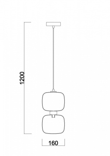 Подвесной светильник Freya Lumen FR5215PL-01CH в Дзержинске фото 2