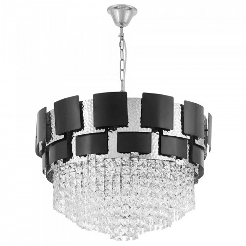 Подвесная люстра LUMINA DECO MOLINA LDP 7045-600 BK+CHR в Нижнем Новгороде фото 6