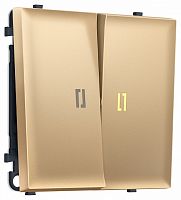 Выключатель самовозвратный двухклавишный с подсветкой, без рамки Ambrella Volt MS MS884050 в Нижнем Новгороде