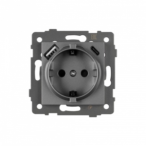 Розетка с заземлением и 2хUSB type A и C, без рамки Arlight SCT 049831 в Нижнем Новгороде фото 3