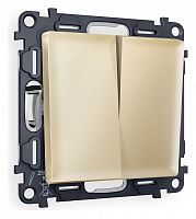 Выключатель проходной двухклавишный Ambrella Volt ALFA MA603020 в Нижнем Новгороде