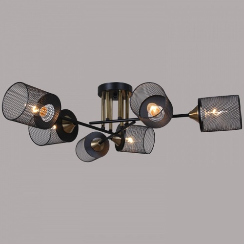 Люстра на штанге  38460-0.3-06 BK+COPPER в Нижнем Новгороде