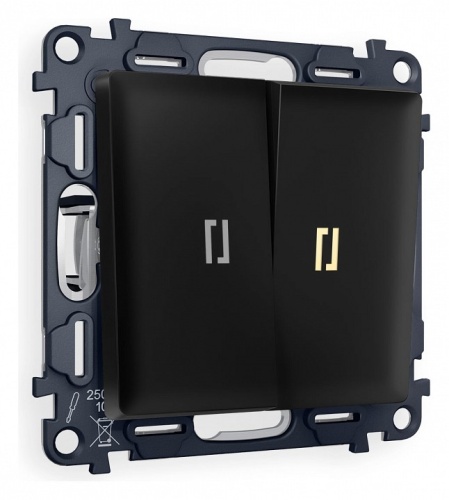 Выключатель проходной двухклавишный с подсветкой Ambrella Volt ALFA MA804030 в Нижнем Новгороде