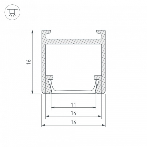 Профиль накладной Arlight Pds 23858 в Нижнем Новгороде фото 2