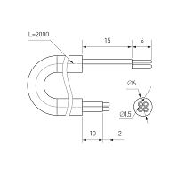 Провод питания ARL-MOONLIGHT-20AWG-4W-D6-CU-2000 White (Arlight, Закрытый) в Заречном