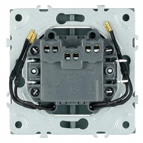 Выключатель двухклавишный с подсветкой без рамки Stekker Эмили 49916 в Нижнем Новгороде фото 3