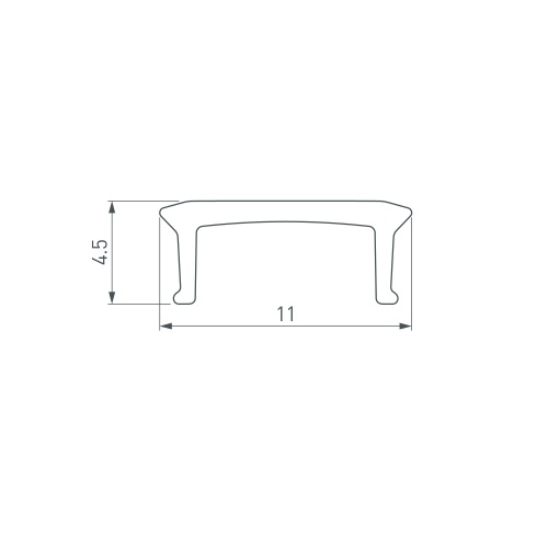 Экран PLINTUS-FANTOM-L-2000 OPAL (Arlight, Пластик) в Коркино фото 3