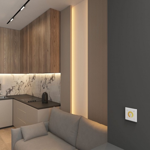 Панель-регулятора ЦТ сенсорная встраиваемая Denkirs Smart DK7200-WH в Нижнем Новгороде фото 2