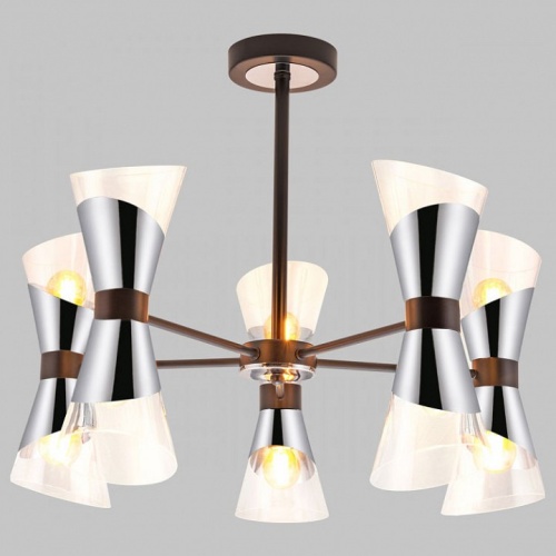 Люстра на штанге Imex MD.51913 MD.51913-10-S-BK+CH в Нижнем Новгороде фото 3