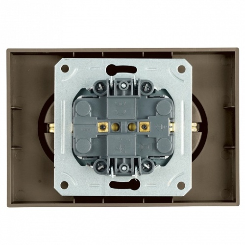 Розетка двойная с заземлением и со шторкой Stekker Эмили 49934 в Нижнем Новгороде фото 3