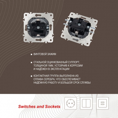 Розетка влагозащищенная с заземлением и со шторкой с крышкой Arte Milano am-203 203.41-1.silver в Нижнем Новгороде фото 5