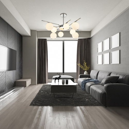 Люстра на штанге Escada Sphere 642/8P Silver в Нижнем Новгороде фото 2