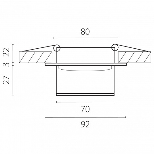 Встраиваемый светильник Lightstar Maturo GU10 072006 в Нижнем Новгороде фото 2
