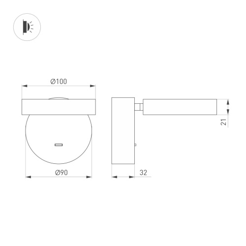 Светильник SP-MILADY-R90-6W Warm3000 (WH, 110 deg, 230V) (Arlight, IP20 Металл, 3 года) в Сарове