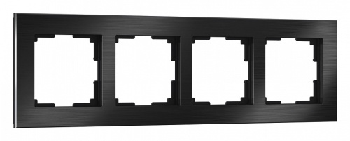 Рамка на 4 поста Werkel Aluminium (черный алюминий) W0041708 в Нижнем Новгороде