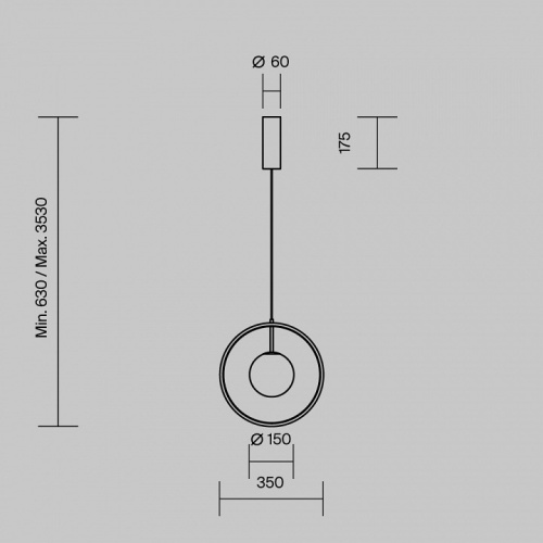 Подвесной светильник Maytoni Paparazzi MOD407PL-L12G3K1 в Нижнем Новгороде фото 2