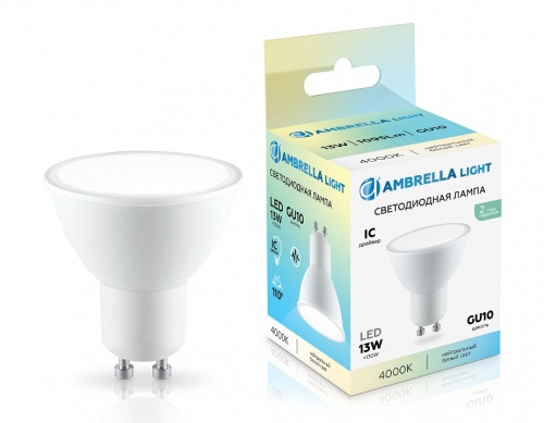 Лампа светодиодная Ambrella Light MR16 GU10 13Вт 4000K 181304 в Нижнем Новгороде фото 2