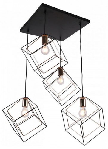 Подвесной светильник Imex MD.0830 MD.0830-4-P BK+FGD в Нижнем Новгороде