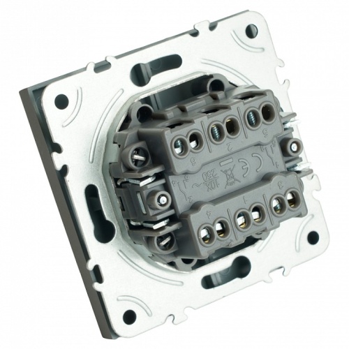 Переключатель двухклавишный без рамки Stekker Эмили 49947 в Нижнем Новгороде фото 6