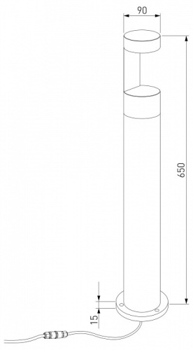 Наземный высокий светильник Elektrostandard Nimbus 35126/F в Нижнем Новгороде фото 3