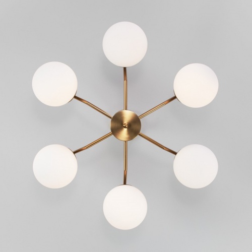 Люстра на штанге Eurosvet Frost 70154/6 латунь в Нижнем Новгороде фото 4