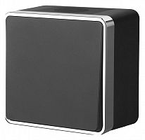 Выключатель одноклавишный влагозащищенный Werkel Gallant черный/хром W5010235 в Нижнем Новгороде