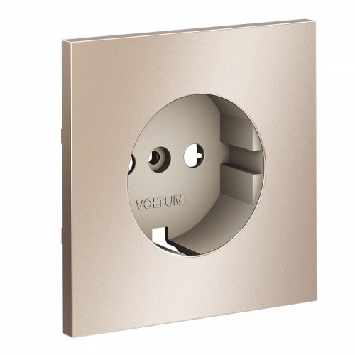Накладка для розетки с заземлением Voltum S70 METAL VLSM000610 в Нижнем Новгороде фото 6