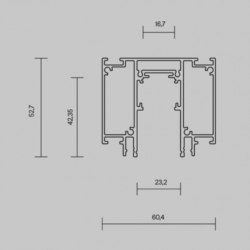 Трек встраиваемый Maytoni Busbar trunkings Exility TRX034D-422B в Карачеве фото 2