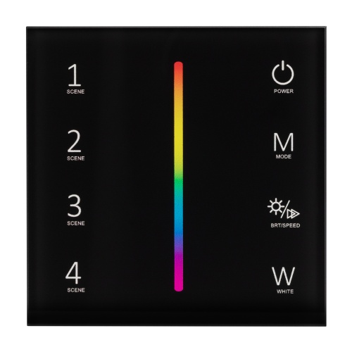 Панель SMART-P22-RGBW-G-IN Black (12-24V, 4x3A, Sens, 2.4G) (Arlight, IP20 Пластик, 5 лет) в Магадане фото 3
