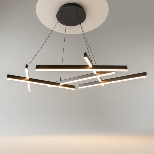 Подвесная люстра Maytoni Line MOD016PL-L80BK в Нижнем Новгороде фото 7