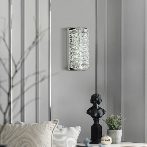 Накладной светильник Eurosvet Blitz 40259 LED хром/ прозрачный хрусталь Strotskis в Нижнем Новгороде фото 3