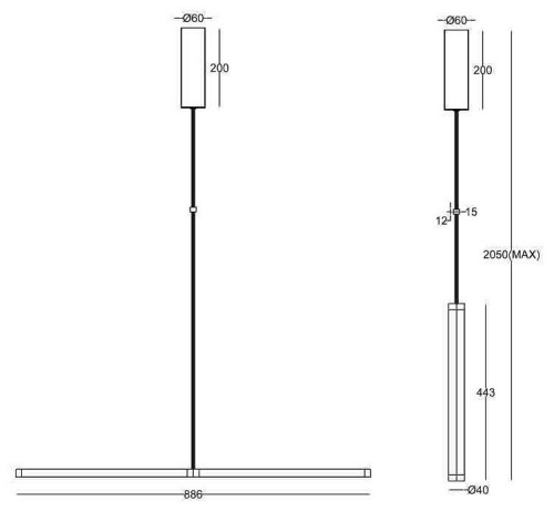 Подвесной светильник Maytoni Supersymmetry P096PL-L11BK в Белово фото 5