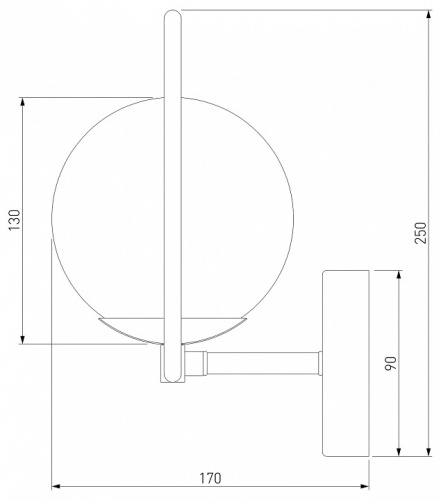 Бра Eurosvet Ringo 50289 хром в Ермолино фото 2