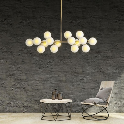 Люстра на штанге LUMINA DECO Marsiada LDP 6033-16 GD в Нижнем Новгороде фото 3