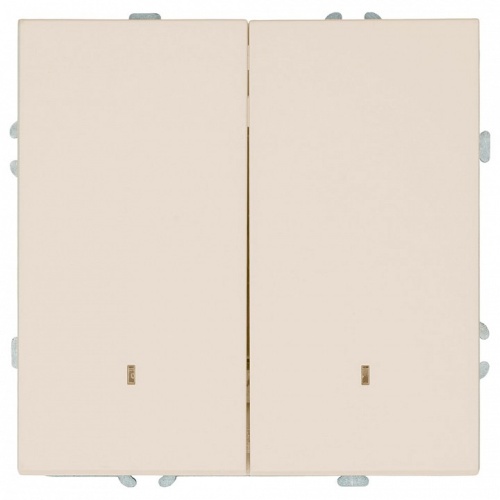 Выключатель двухклавишный с подсветкой без рамки Stekker Эмили 49890 в Нижнем Новгороде