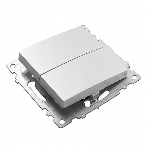 Выключатель двухклавишный без рамки Stekker Катрин 39578 в Нижнем Новгороде фото 4