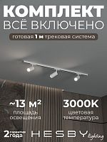 Комплект трековый Hesby Lighting Skylite №3 HSBL_kompl_S003_NI1W3K в Нижнем Новгороде