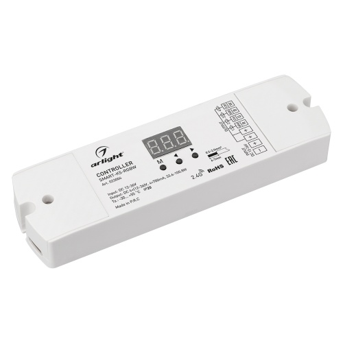 Контроллер тока SMART-K5-RGBW (12-36V, 4x700mA, 2.4G) (Arlight, IP20 Пластик, 5 лет) в Давлеканово
