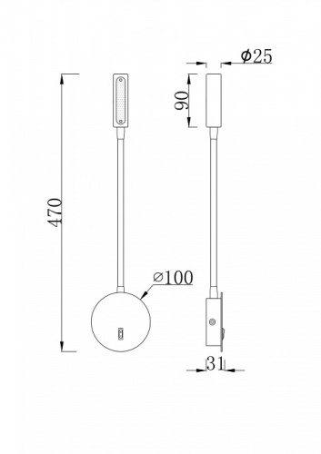 Бра Maytoni Stem C035WL-L3W3K в Карачеве фото 2