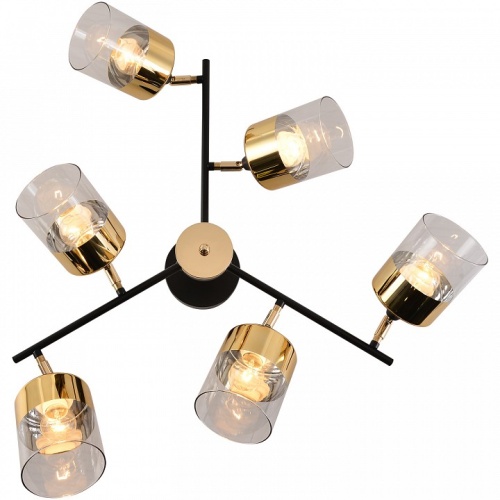 Люстра на штанге 01555-3.3-06B BK+FGD в Нижнем Новгороде фото 4