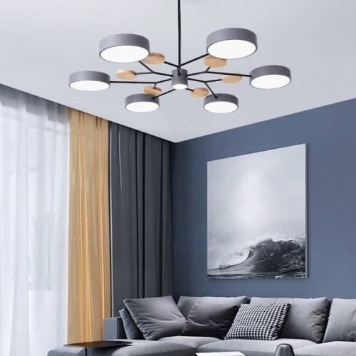 Люстра на штанге Imperiumloft Meade Lamps Grey MEADE-01 в Нижнем Новгороде фото 2