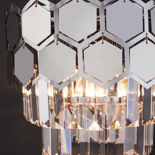 Накладной светильник Eurosvet Ariana 10124/2 хром/прозрачный хрусталь Strotskis (10113/2) в Нижнем Новгороде фото 2