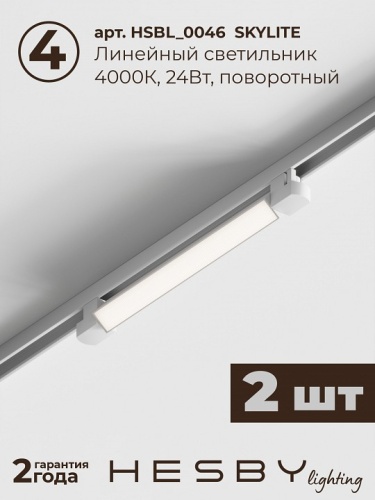 Комплект трековый Hesby Lighting №1 однофазная накладная Skylite HSBL_kompl_S001_NI2W4K в Нижнем Новгороде фото 2