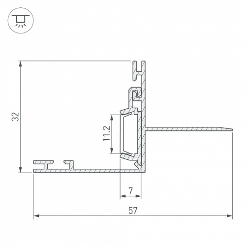 Профиль Arlight PAK-EDGE-2000 021721 в Нижнем Новгороде фото 3